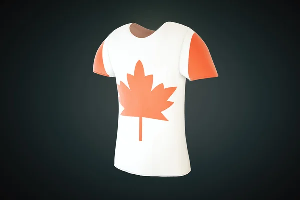 T-shirt lado da bandeira canadense — Fotografia de Stock