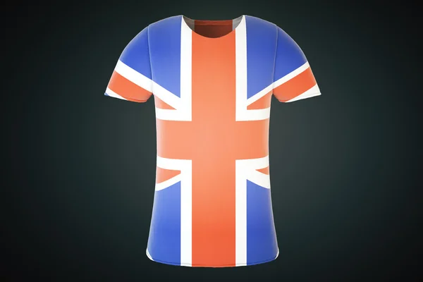 Bandeira britânica tshirt frente — Fotografia de Stock