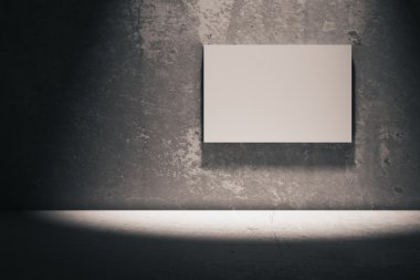 Karanlık odada beyaz tahta