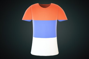 T-shirt Serbiab bayrağı açık
