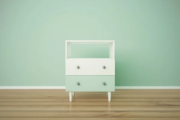 Green bedside table — Stock Photo, Image
