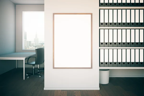 Office interior with frame — Stock Photo, Image