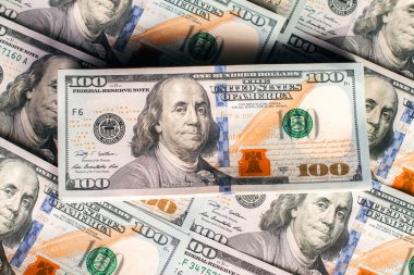 Pek çok yeni yüz doları yığınları