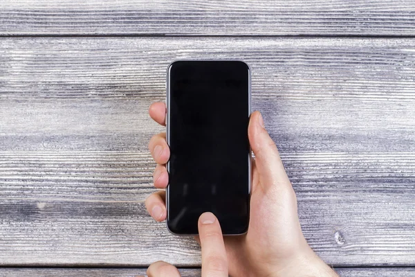 Boş siyah smartphone — Stok fotoğraf