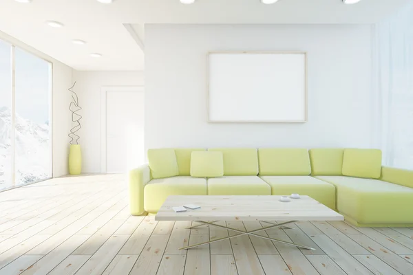 Interior con sofá y marco —  Fotos de Stock