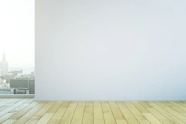 Parede em branco no quarto — Fotografia de Stock