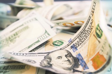 Doları banknot kazık kadar closeup