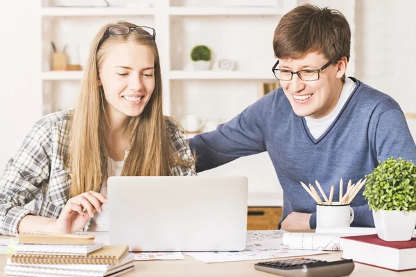 Imprenditori in carica — Foto Stock