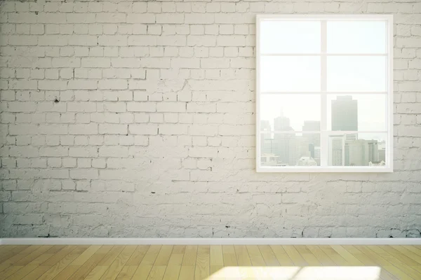 Interior de tijolo branco — Fotografia de Stock