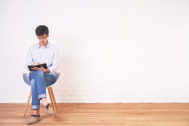 Beyaz adam not defteri iç yazma