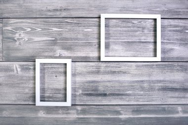 Antika ahşap arka plan boş kareleri. Yukarı alay