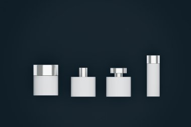 Beyaz şişe koyu arka plan