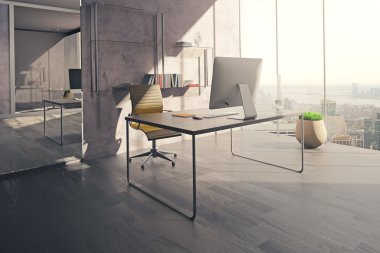 Güneşli Office çalışma alanı