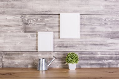 Ahşap backgrounf boş kareleri