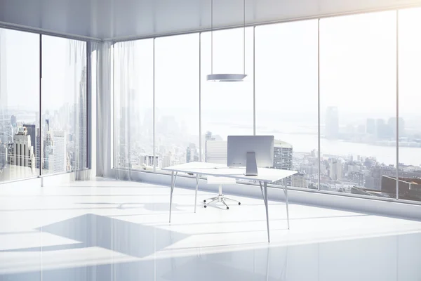 Office with NY view side — Stock Photo, Image