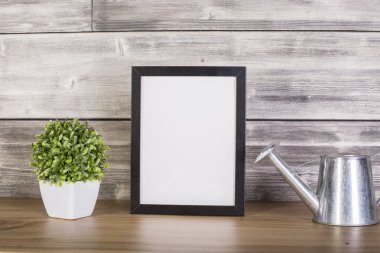 Boş çerçeve ve bitki