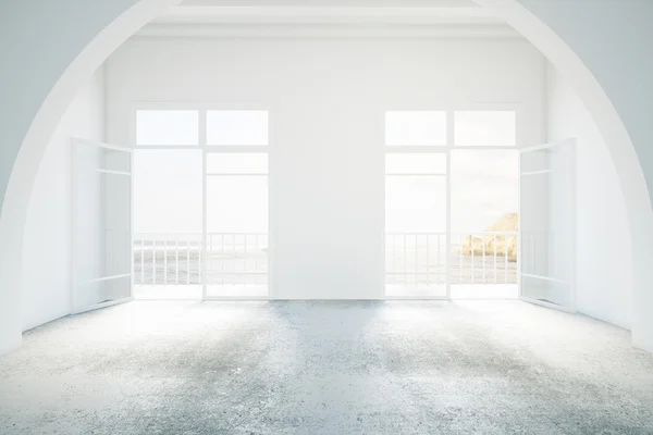 Bright interior with balcony — Stock Photo, Image