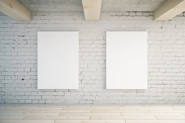 Two blank posters — Stock Photo, Image