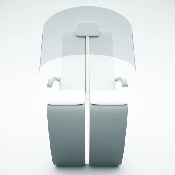 Silla futurista con escudo frontal — Foto de Stock