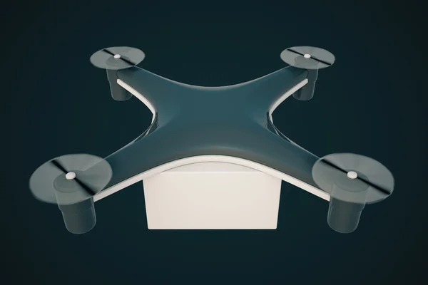 Szállítási drone sötét háttér — Stock Fotó