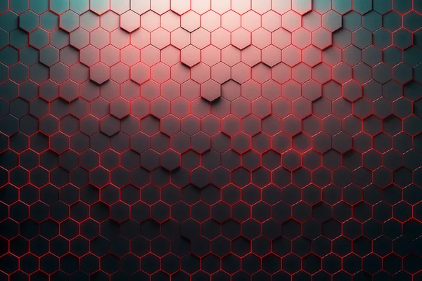 Red honeycomb pattern — Stock Photo, Image