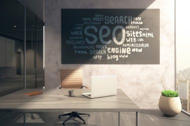 SEO kroki üzerinde yazı tahtası