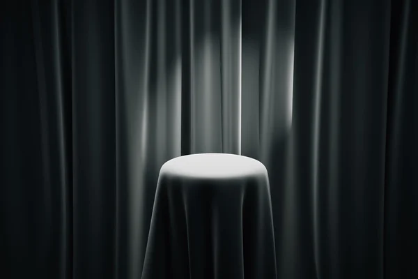 Стол черного фокусника — стоковое фото