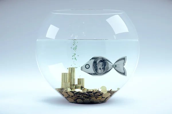 Dólar em forma de peixe — Fotografia de Stock