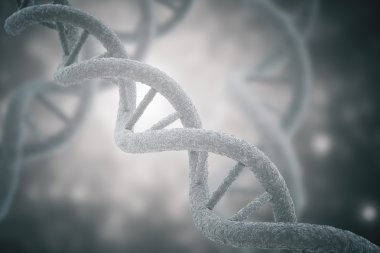 DNA closeup grey background clipart