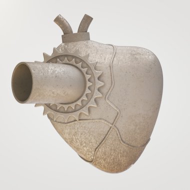 Eski demir kalp açık renkli