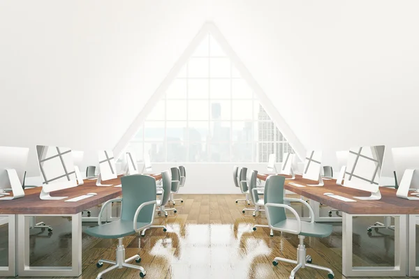 Braunes Coworking-Büro — Stockfoto
