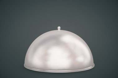 Kapalı cloche koyu arka plan