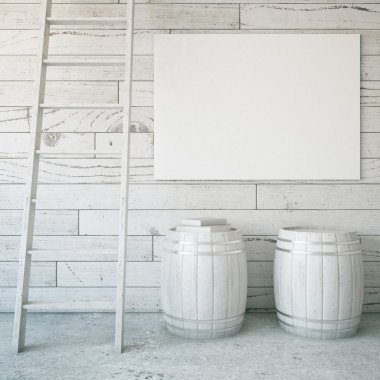 Merdiven, varil ve Pano