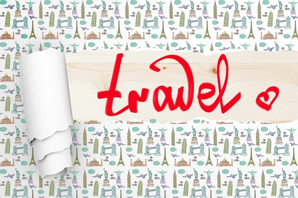 Travel concept wallpaper — Stock Photo, Image