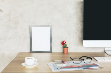 Çerçeve ile yaratıcı masaüstü