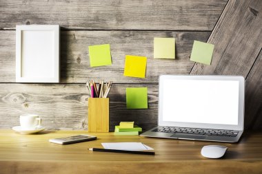 Tasarımcı masaüstü dizüstü closeup ile