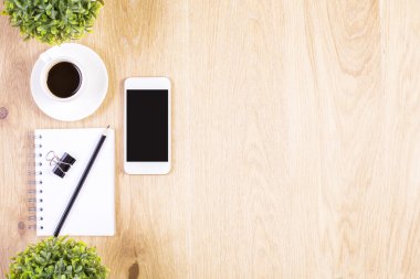 Telefon, kahve ve Kırtasiye