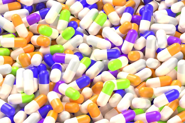 Leki kapsułki zbliżenie — Zdjęcie stockowe