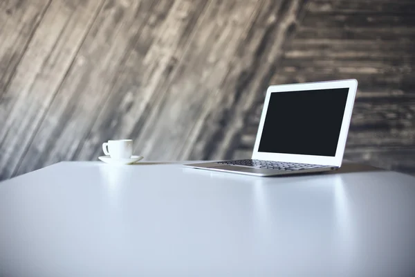 Laptop e caffè — Foto Stock