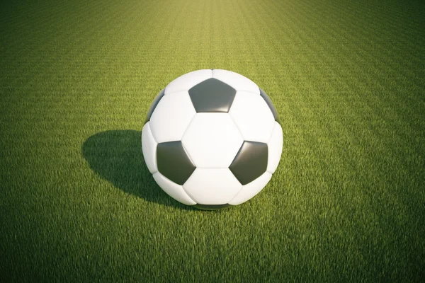 Football on grass — Stock Photo, Image