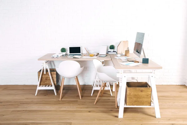 Interior with creative workspace — Stock Photo, Image