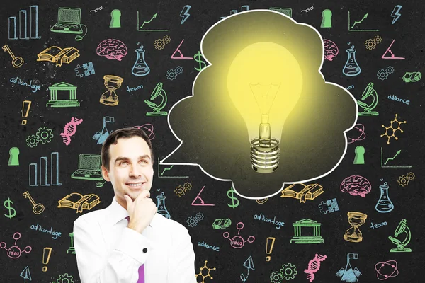 Concepto de idea y educación — Foto de Stock