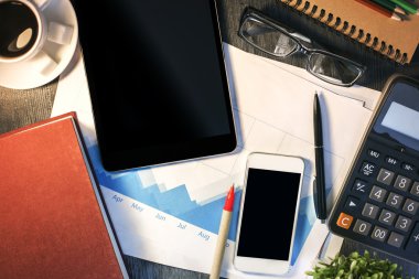 Dağınık office masaüstü