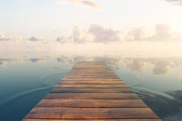 Pier on sky background — Stock Photo, Image