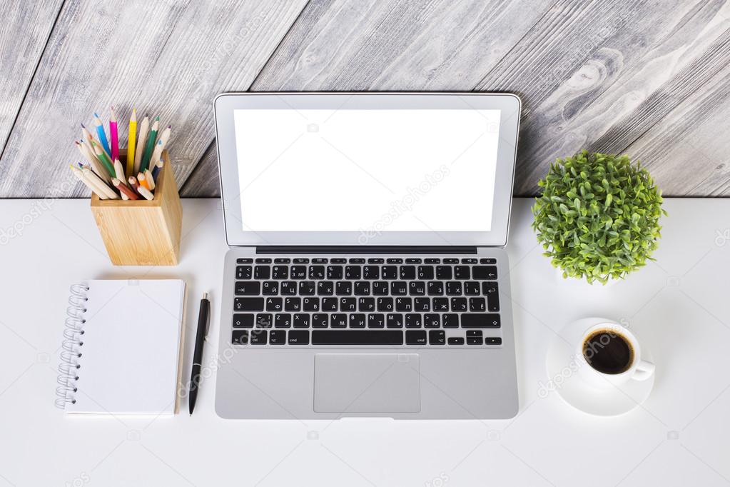 depositphotos_118511512 stock photo creative designer desktop with blank