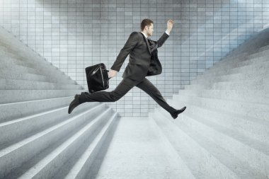 Atlama işadamı ile başarı kavramı