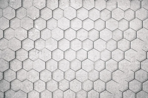 Fond hexagonal en béton — Photo