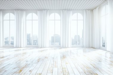 Parlak mobilyasız iç