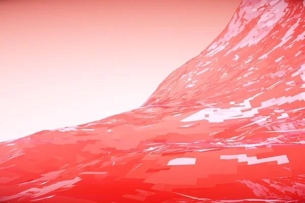 Işık arka planda grafik kırmızı dalga. 3d Rendering