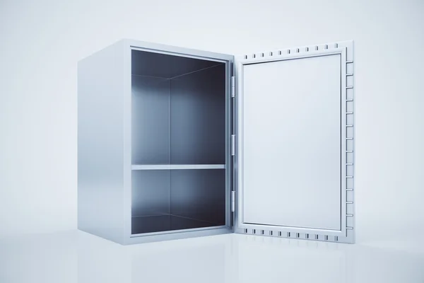 Open safe box zijde — Stockfoto